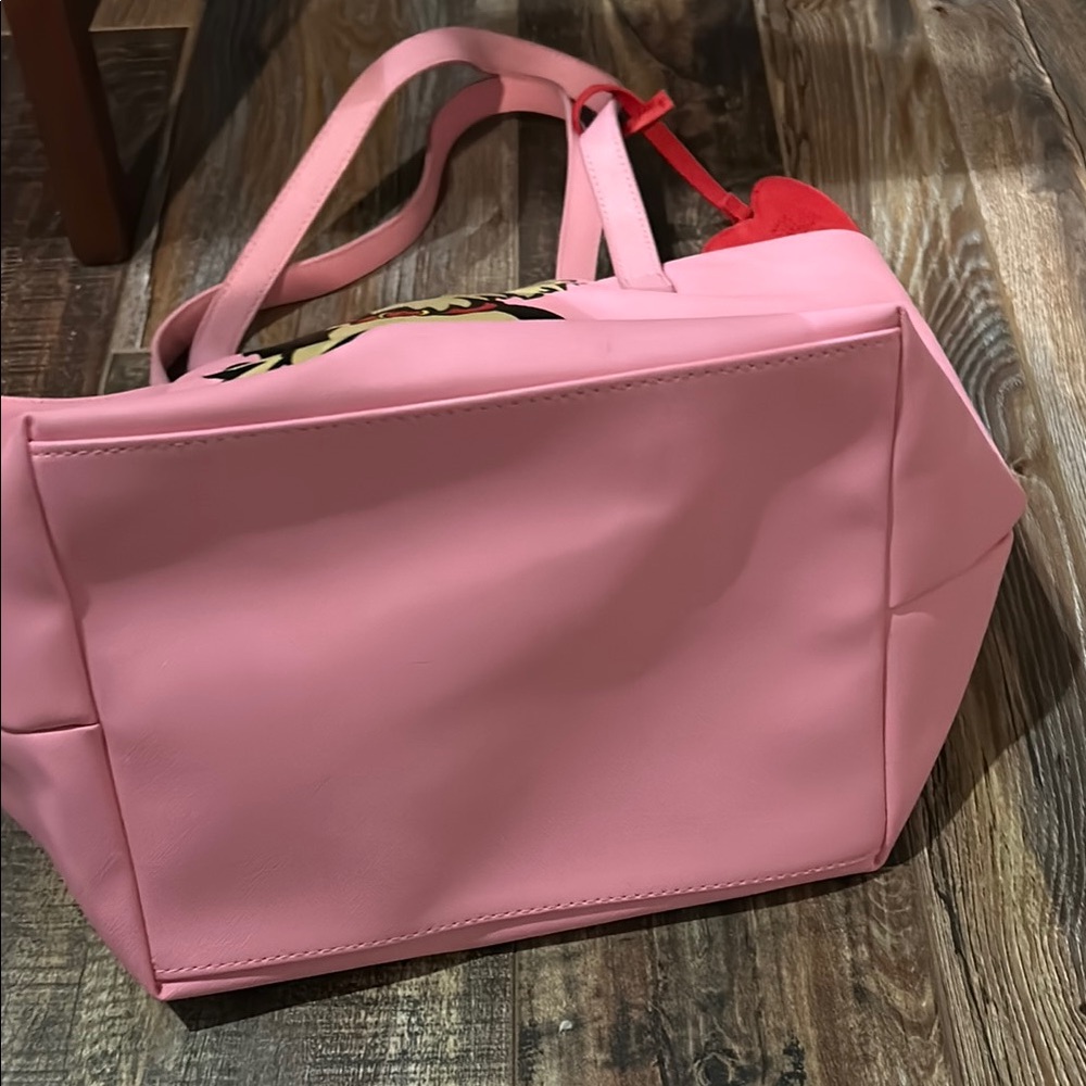Marc Tetro Pink Tote Bag with Dog Print - Picture 12 of 12